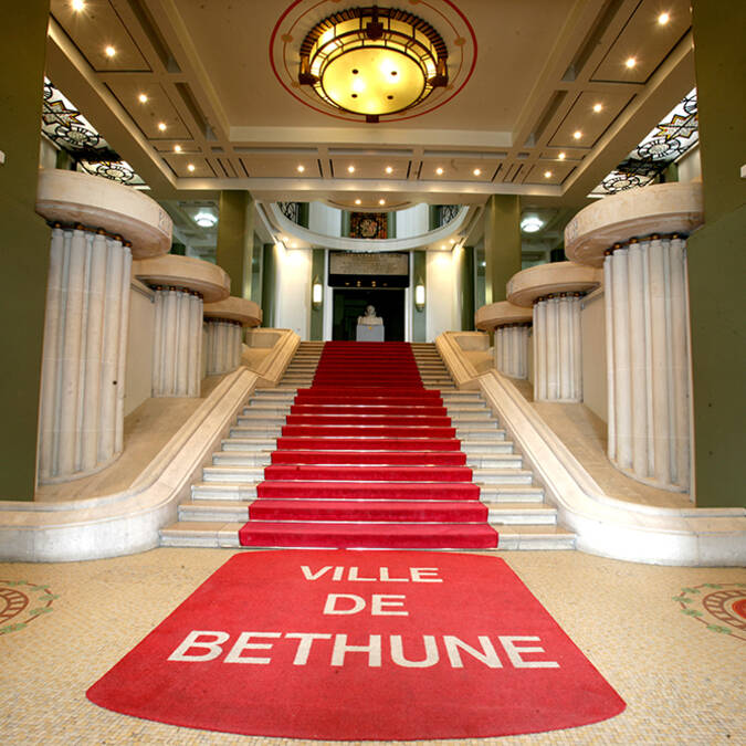 Hall d'entrée de l'hôtel de ville de Béthune